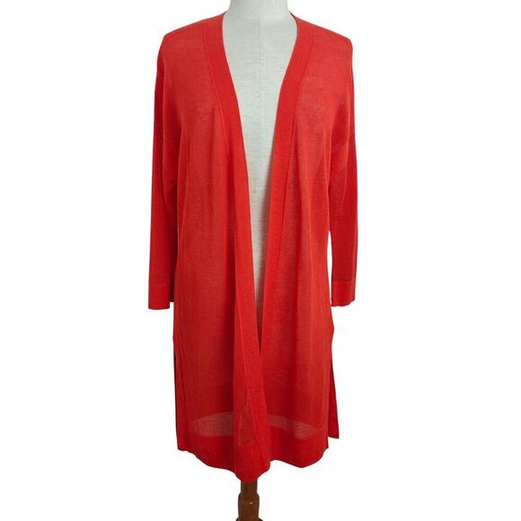 Tommy Bahama Linen Blend Cardigan Sweater Size Small Open Front Beach Coverup - Picture 1 of 10